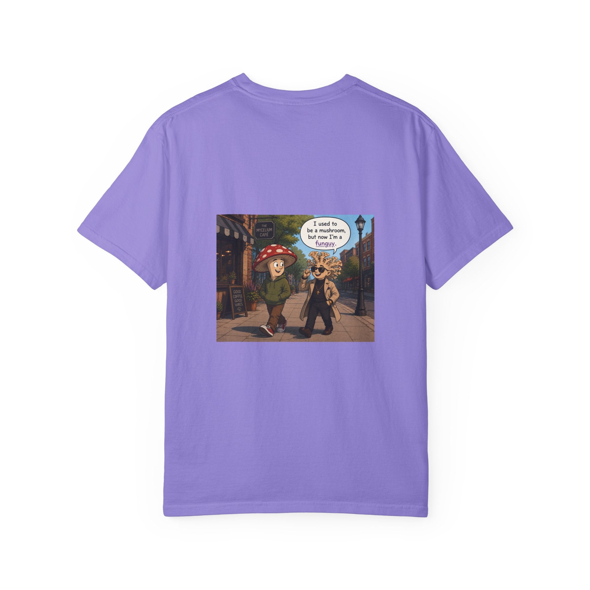Mushroom to Funguy Graphic T-Shirt Mushroom - friends at the mycelium café Set 1
