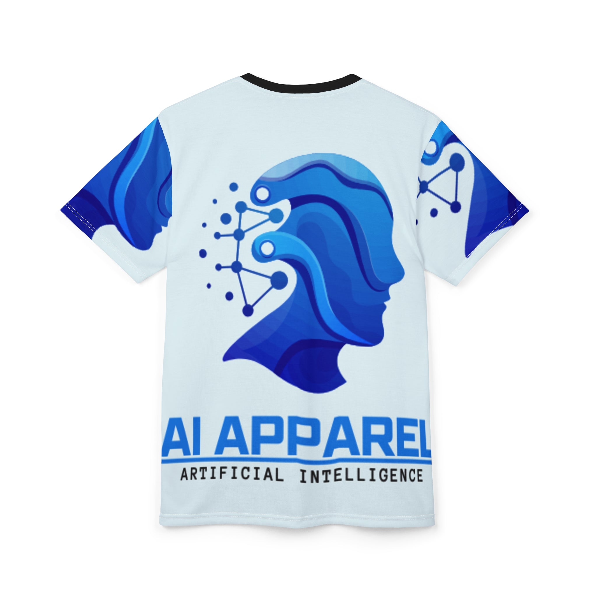 Cyberpunk Unisex Cut & Sew Tee | Futuristic Graphic T-Shirt | Tech Lover Gift | AOP Tee for Festivals, Casual Wear