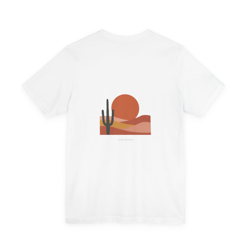 Desert Sunset Minimalist Mesa Tee | Southwestern adobe-inspired wall art