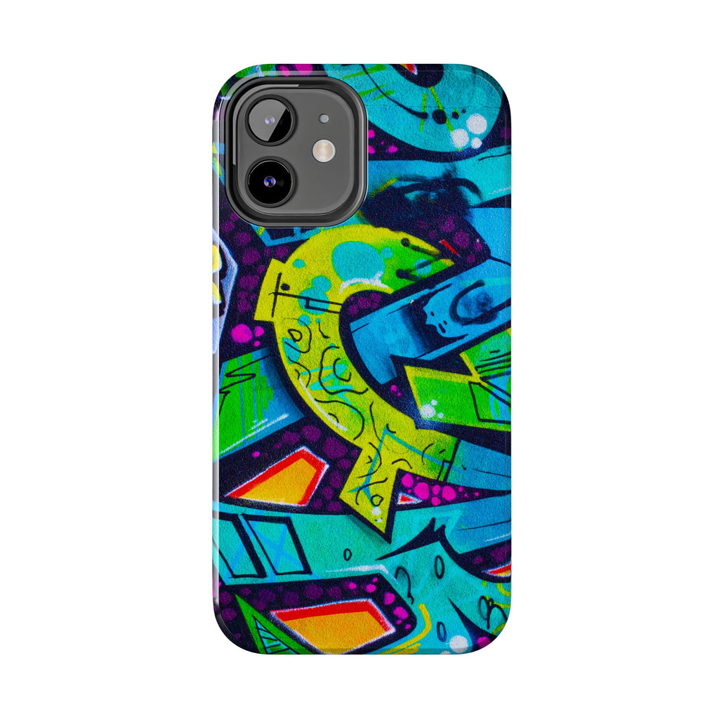 Vibrant Urban Tough Phone Case - Graffiti Design 1 for iPhones