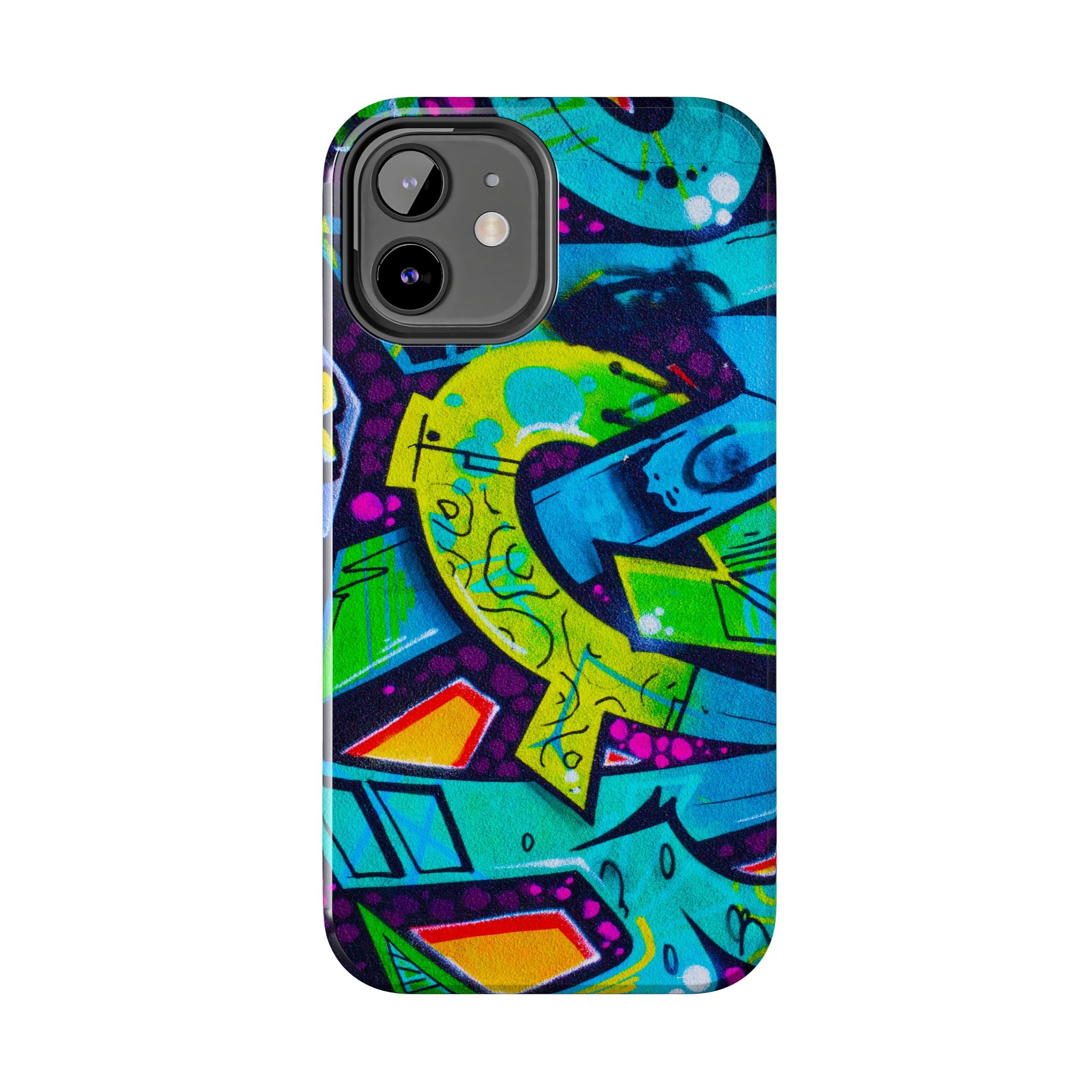 Vibrant Urban Tough Phone Case - Graffiti Design 1 for iPhones