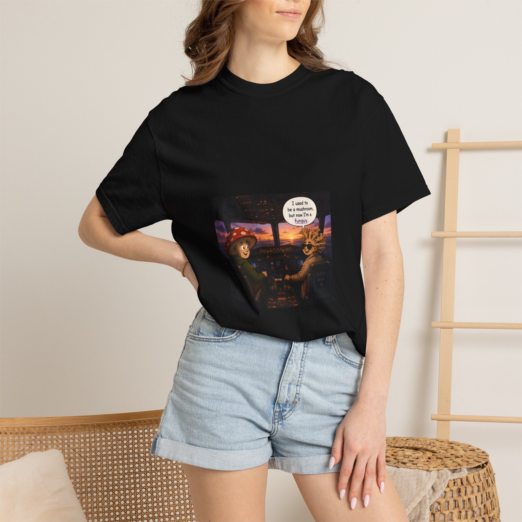 Mushroom to Funguy Graphic T-Shirt Mushroom