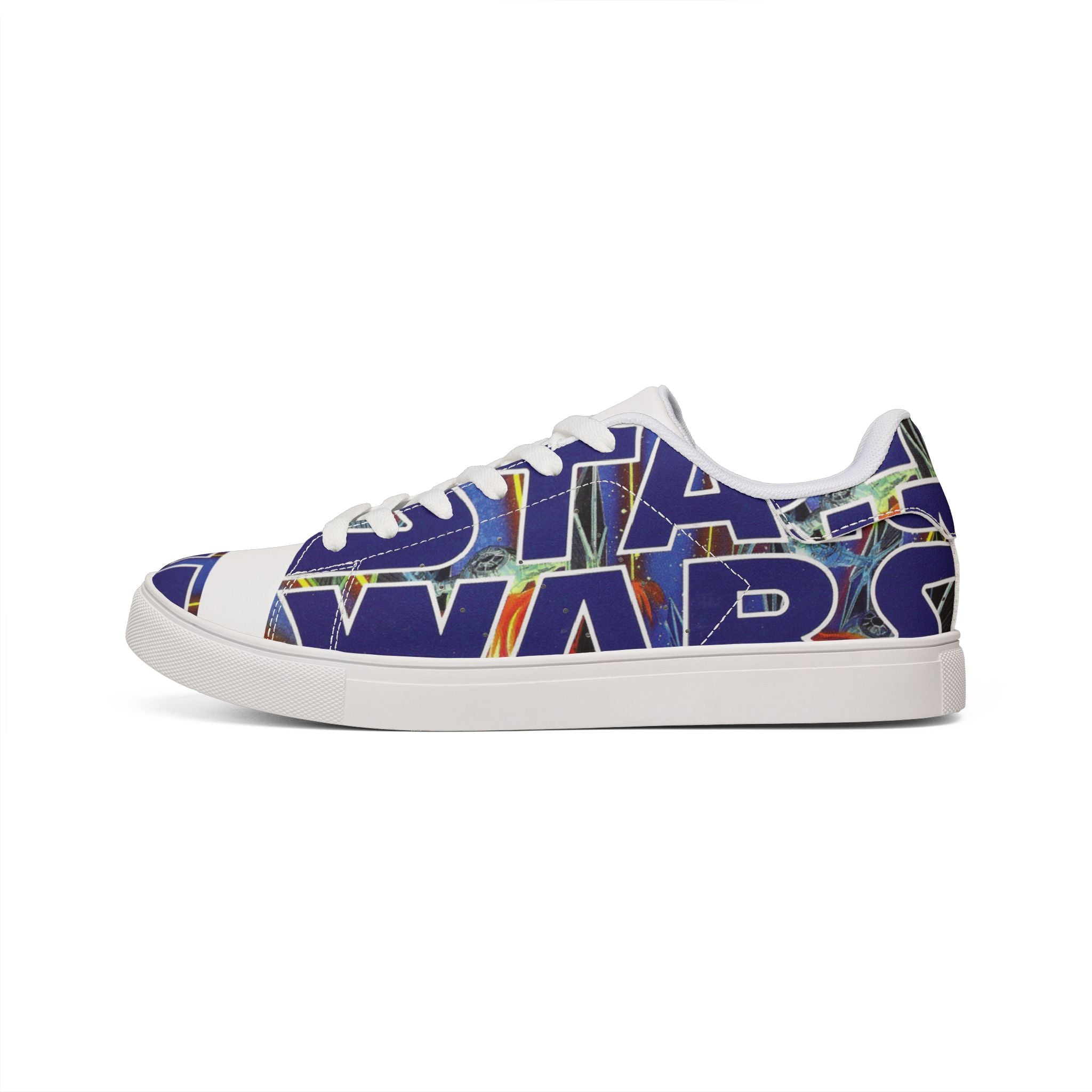 Low-Top Sneakers — Bold Blue 'STAR WARS 1 Comic Leather Sneakers for Men