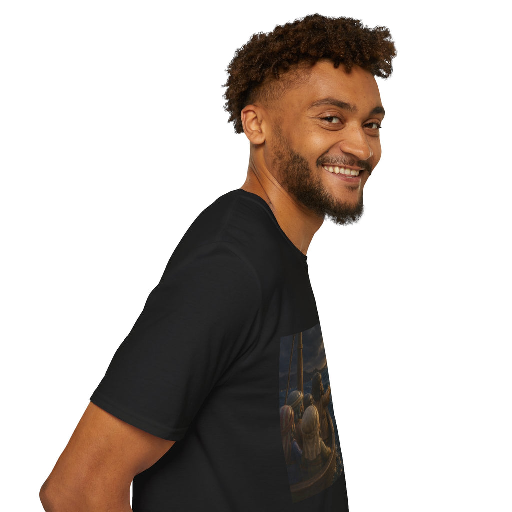 Tiny Jesus Walking on Water T-Shirt — Inspirational Biblical Faith Tee