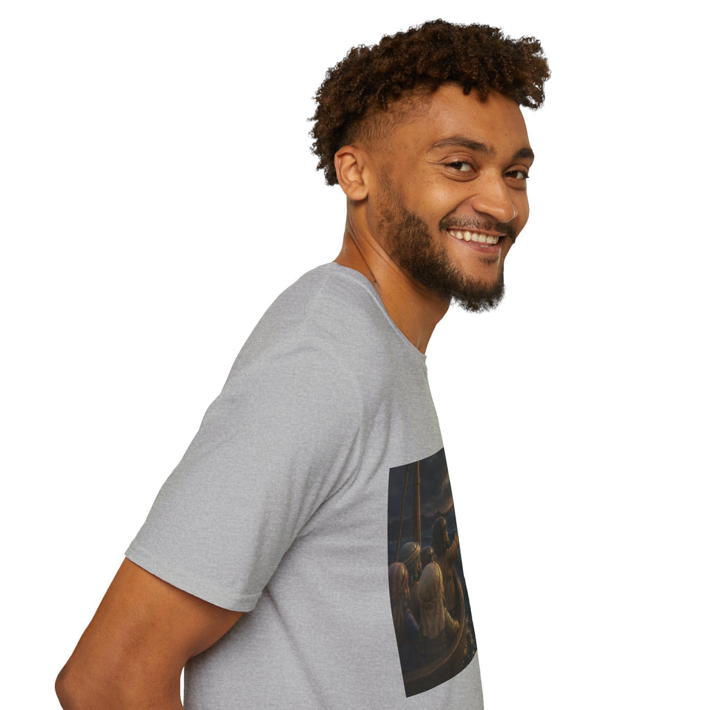 Tiny Jesus Walking on Water T-Shirt — Inspirational Biblical Faith Tee