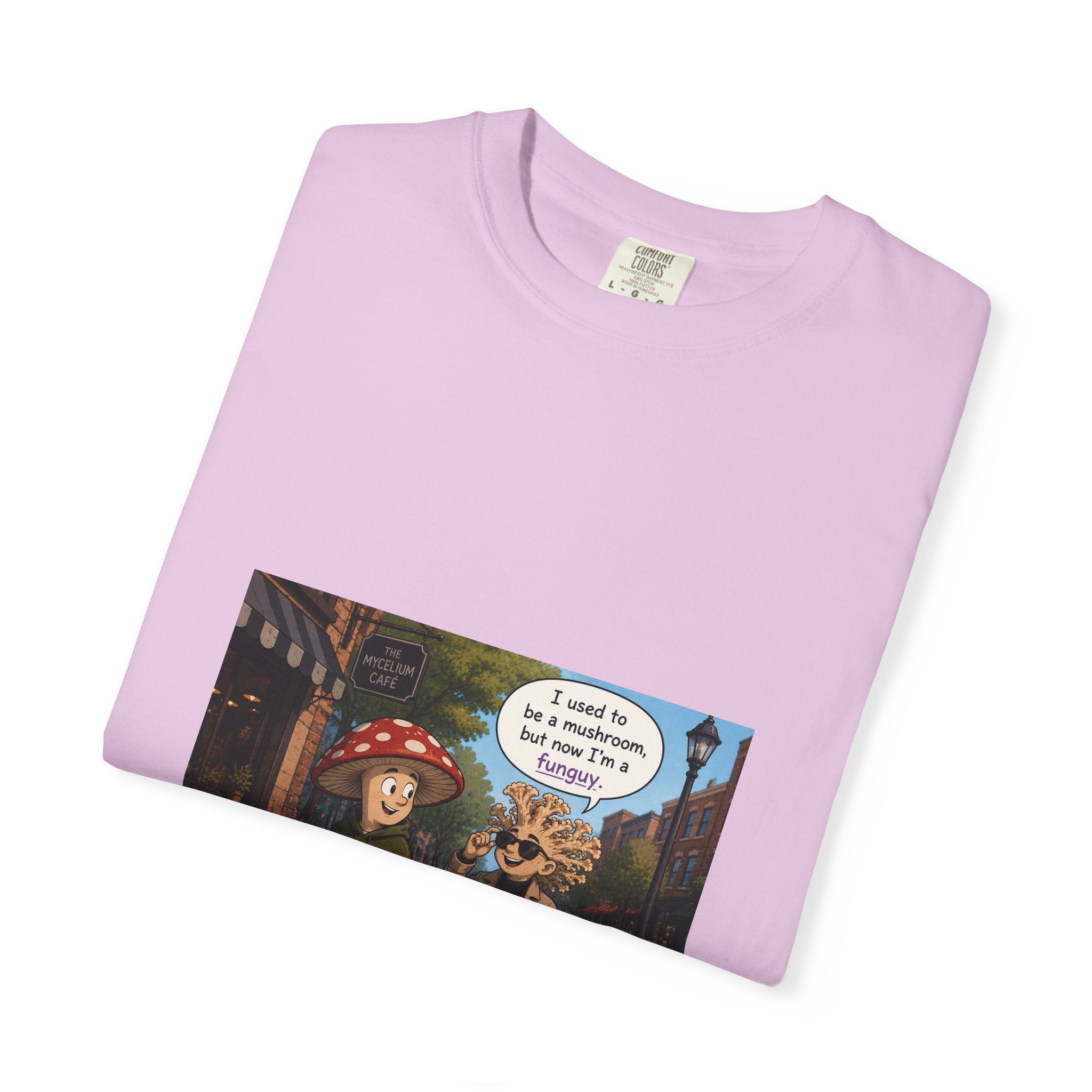 Mushroom to Funguy Graphic T-Shirt Mushroom - friends at the mycelium café Set 1