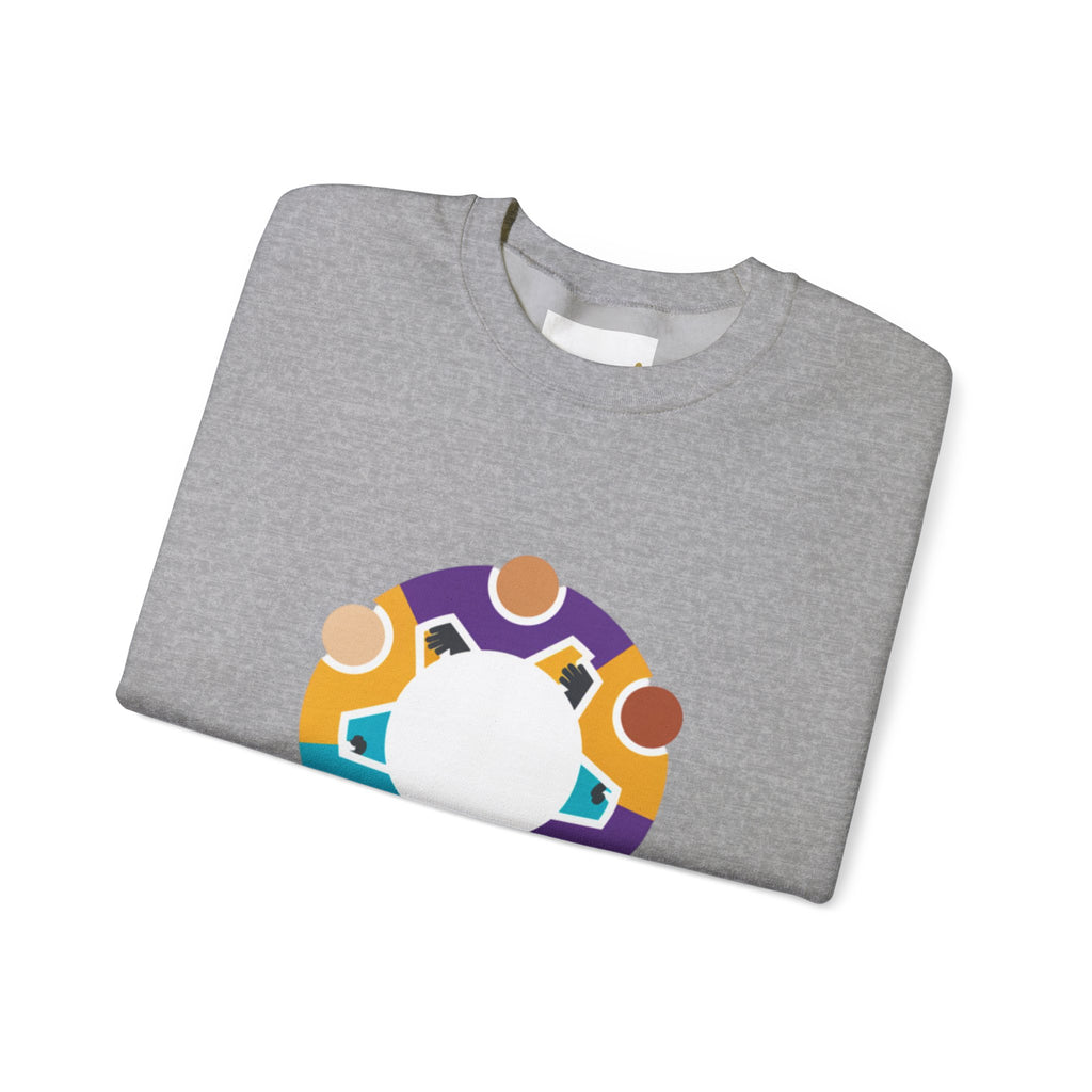 Solidarity Icon 'Together' Crewneck Sweatshirt | Equality Icon, Minimal Feminist Design