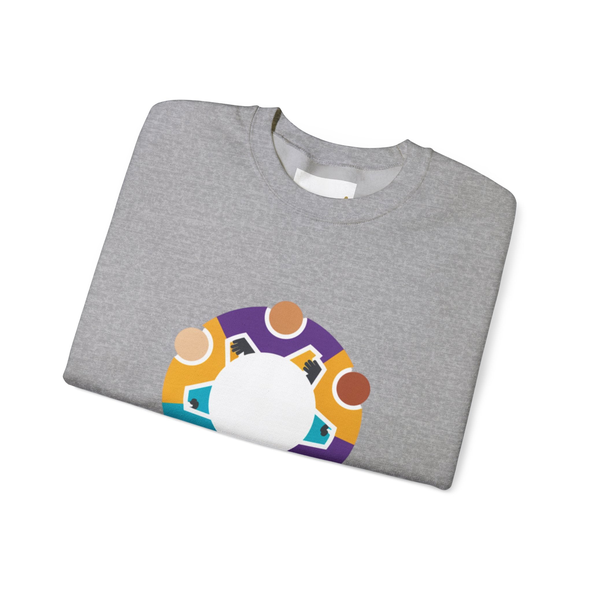 Solidarity Icon 'Together' Crewneck Sweatshirt | Equality Icon, Minimal Feminist Design
