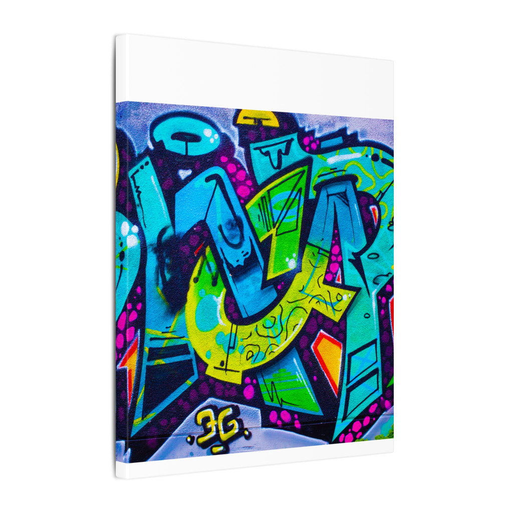 Graffiti Street Art Matte Canvas Print — Vibrant Urban Wall Art