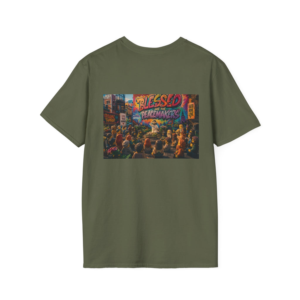 Tiny Jesus — "Blessed Are the Peacemakers" Urban Street Art Graphic Tee