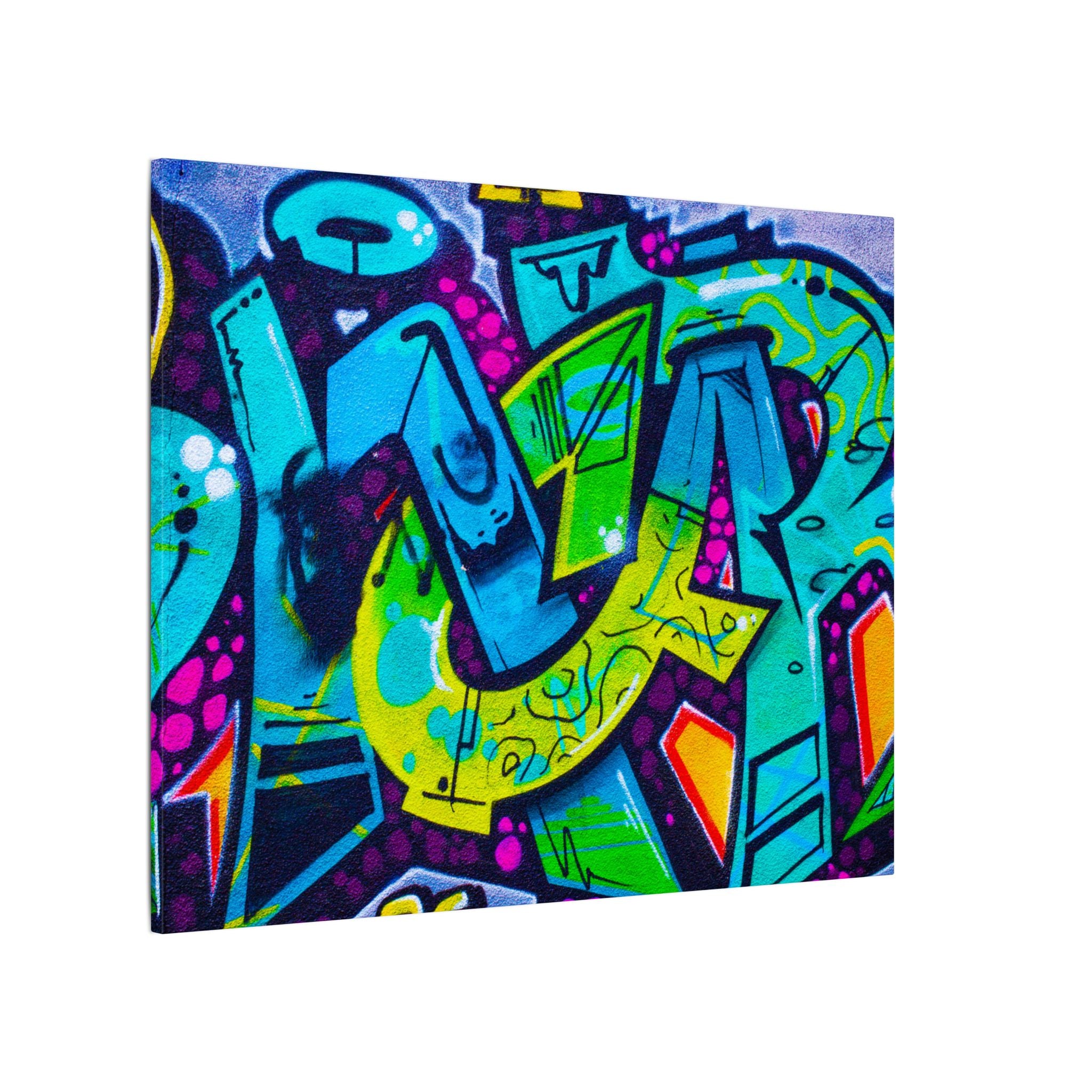 Graffiti Street Art Matte Canvas Print — Vibrant Urban Wall Art