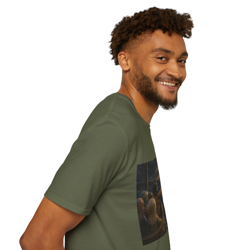 Tiny Jesus Walking on Water T-Shirt — Inspirational Biblical Faith Tee