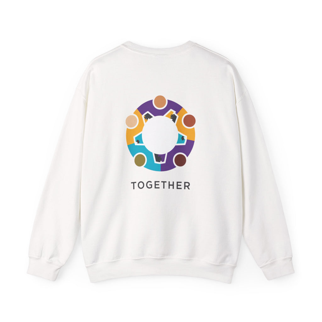 Solidarity Icon 'Together' Crewneck Sweatshirt | Equality Icon, Minimal Feminist Design