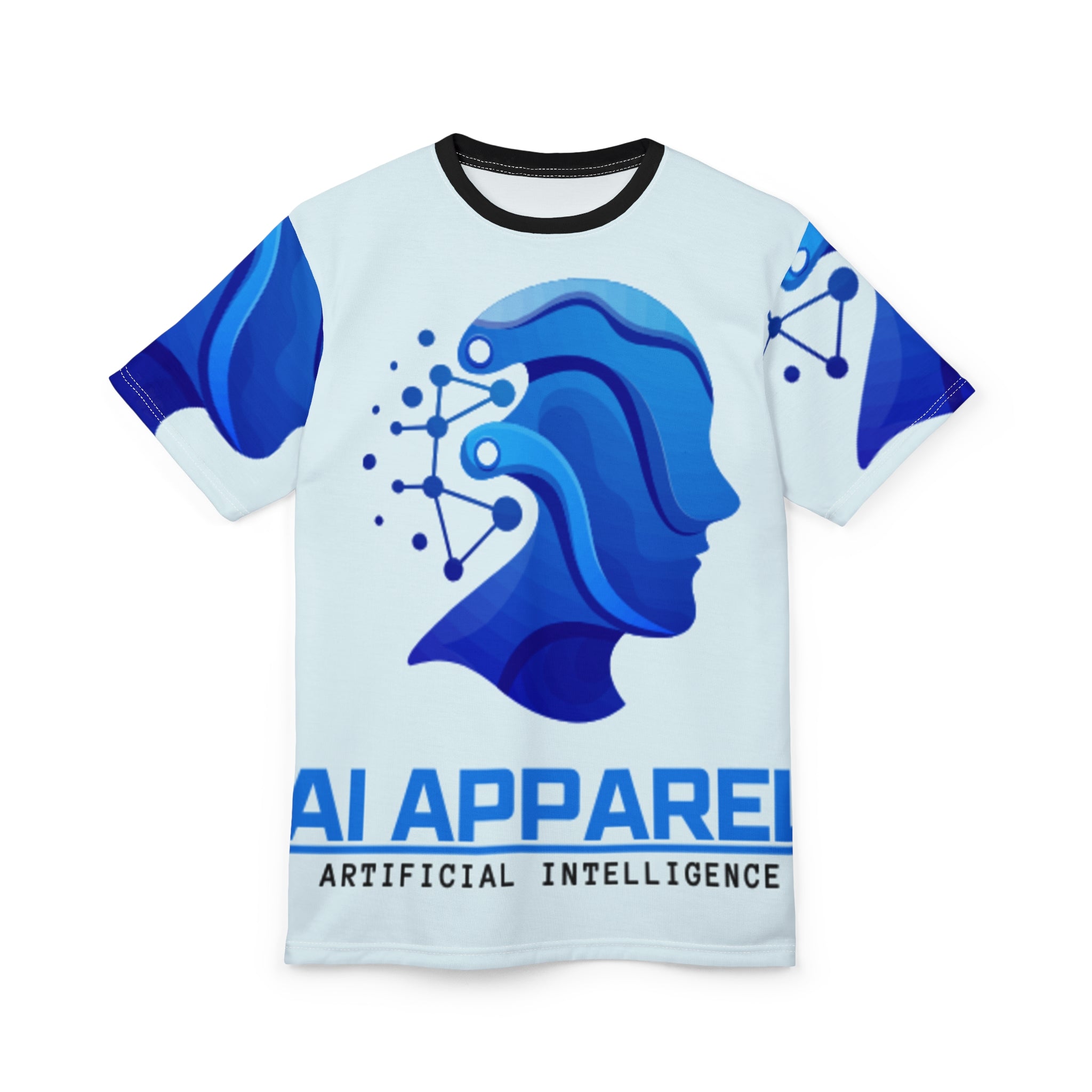 Cyberpunk Unisex Cut & Sew Tee | Futuristic Graphic T-Shirt | Tech Lover Gift | AOP Tee for Festivals, Casual Wear