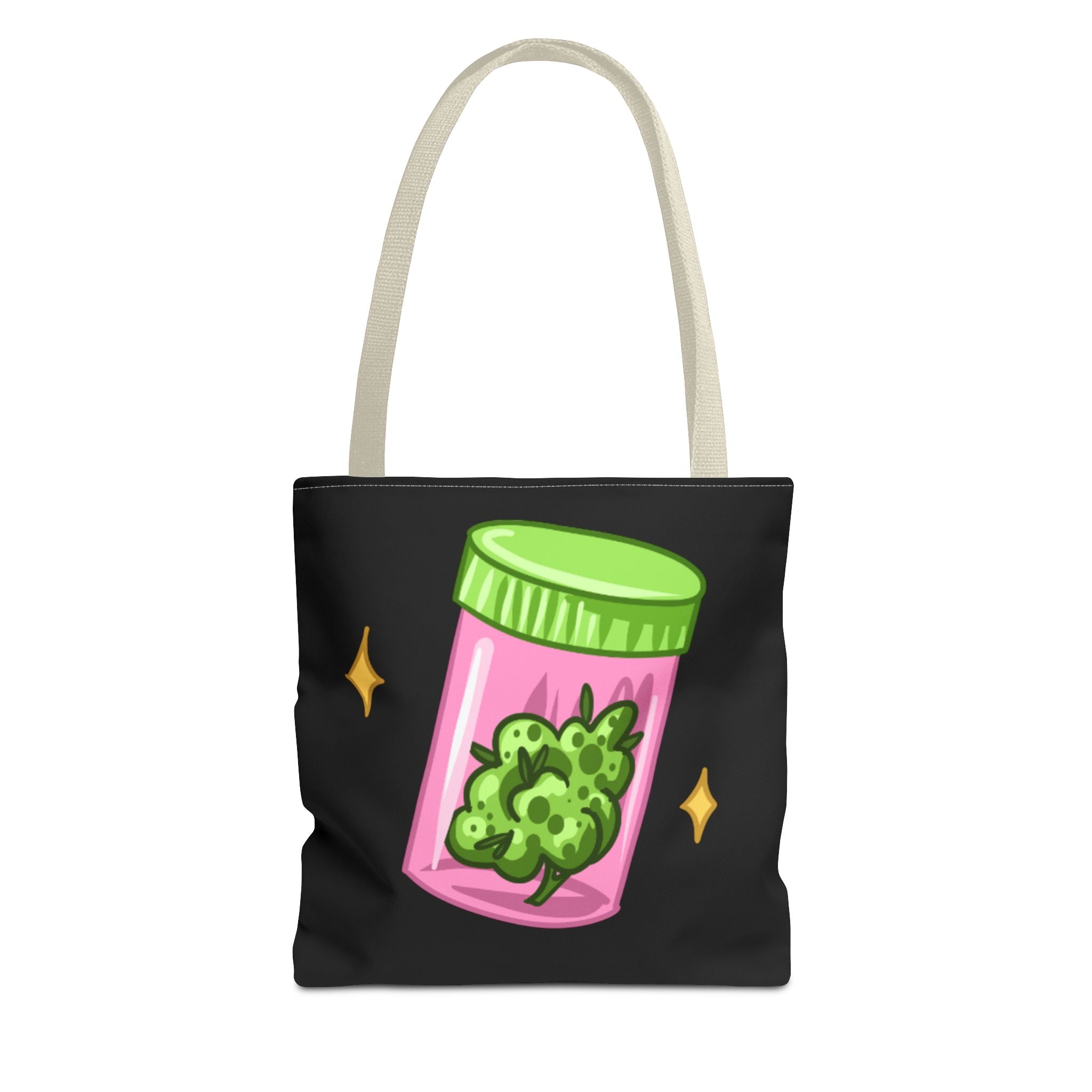 Vibrant Weed Tote Bag - Fun Cannabis Carryall for Partying, Gifts, Festivals, Eco-Friendly Shopping, Unique Statement Piece