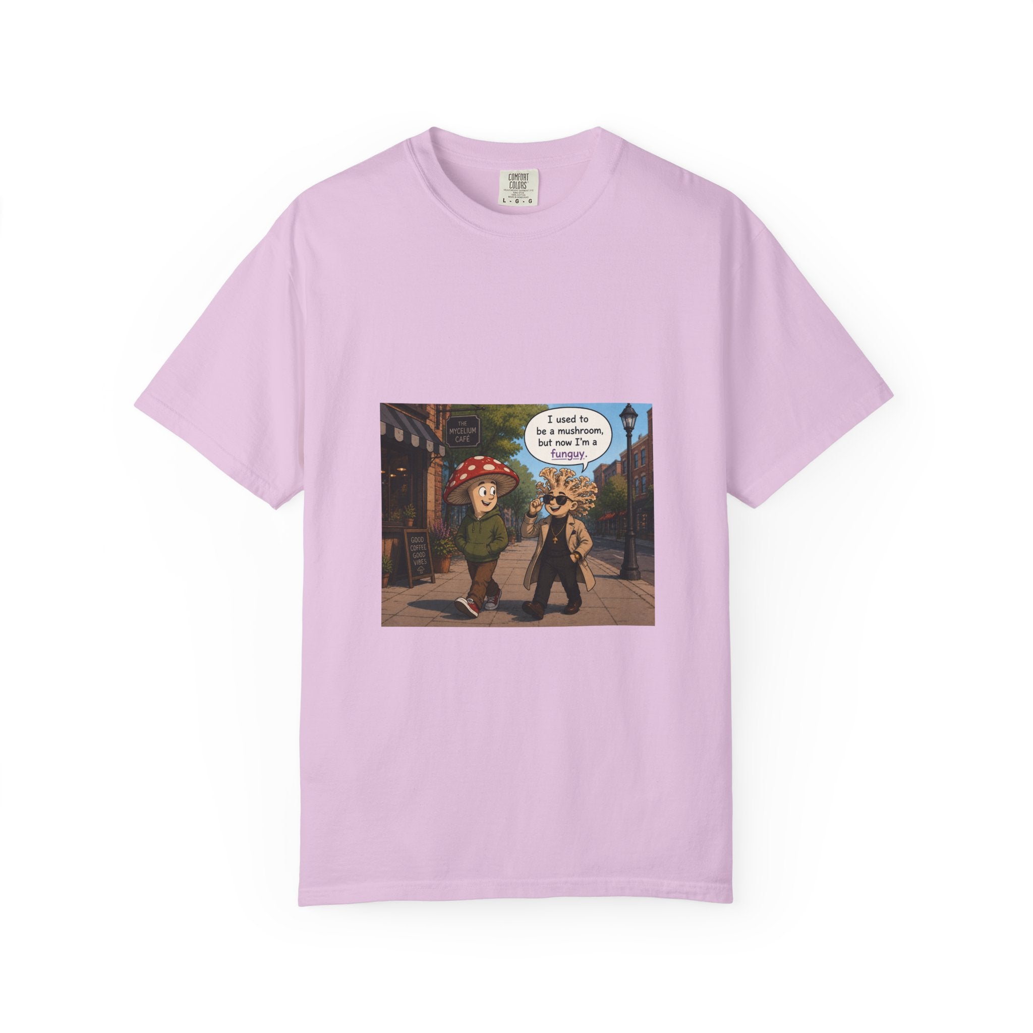 Mushroom to Funguy Graphic T-Shirt Mushroom - friends at the mycelium café Set 1