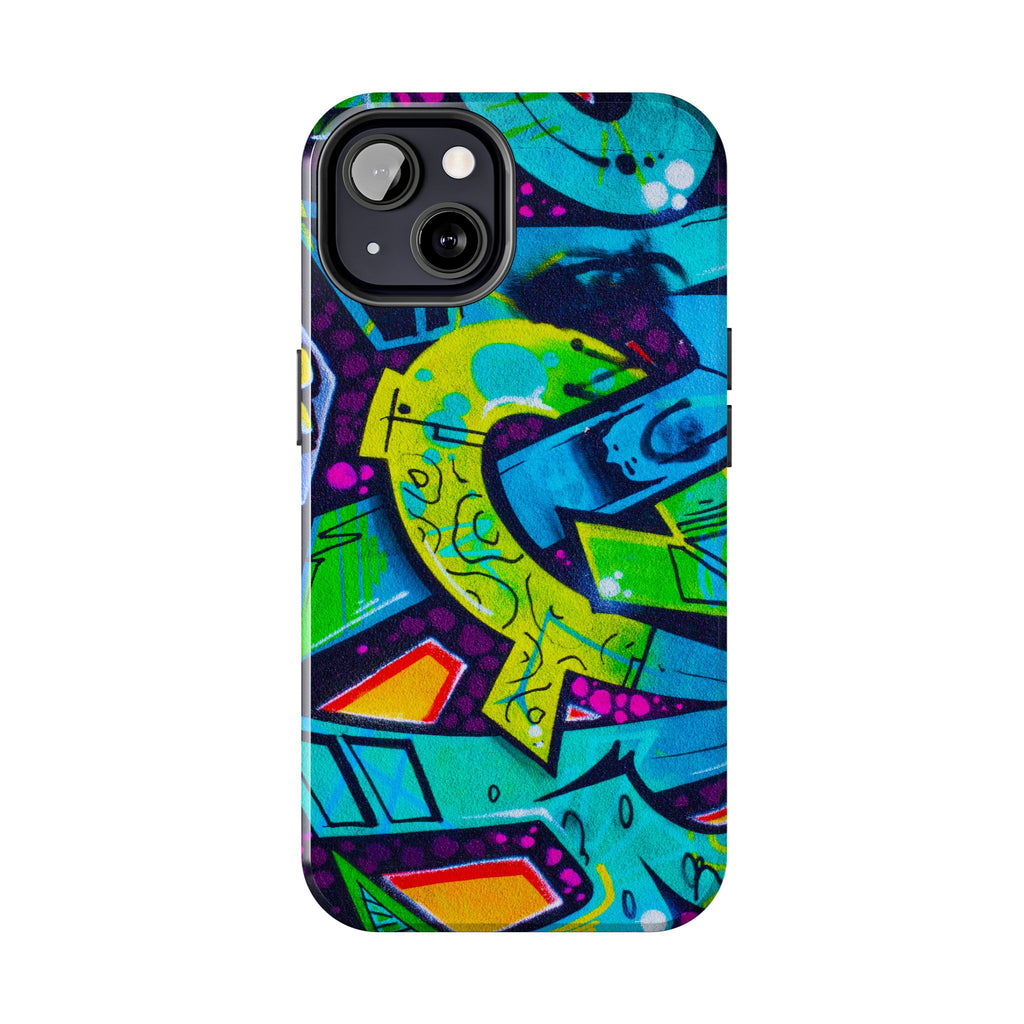 Vibrant Urban Tough Phone Case - Graffiti Design 1 for iPhones