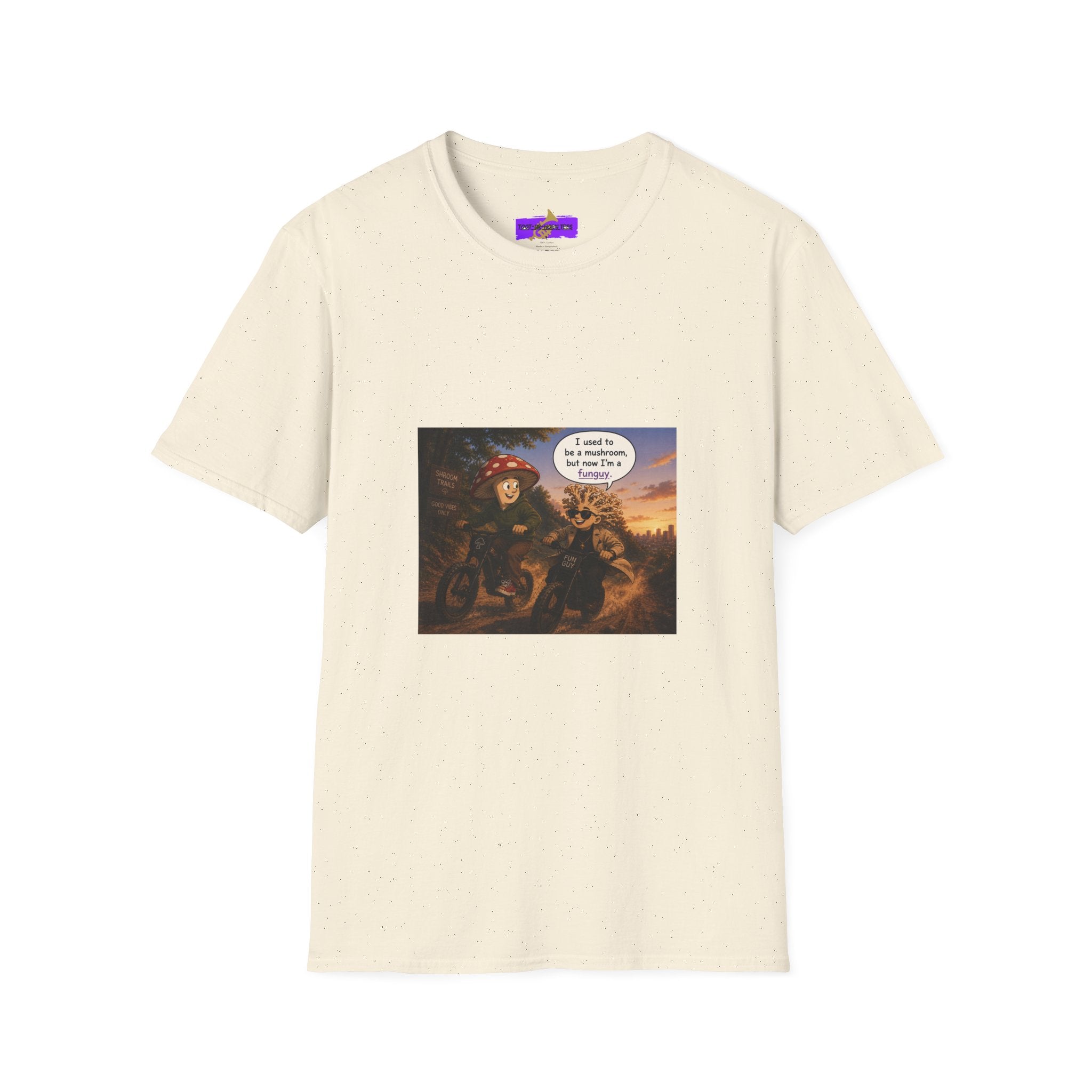 Mushroom Pun T-Shirt — "I used to be a mushroom, but now I’m fungi" Graphic Tee