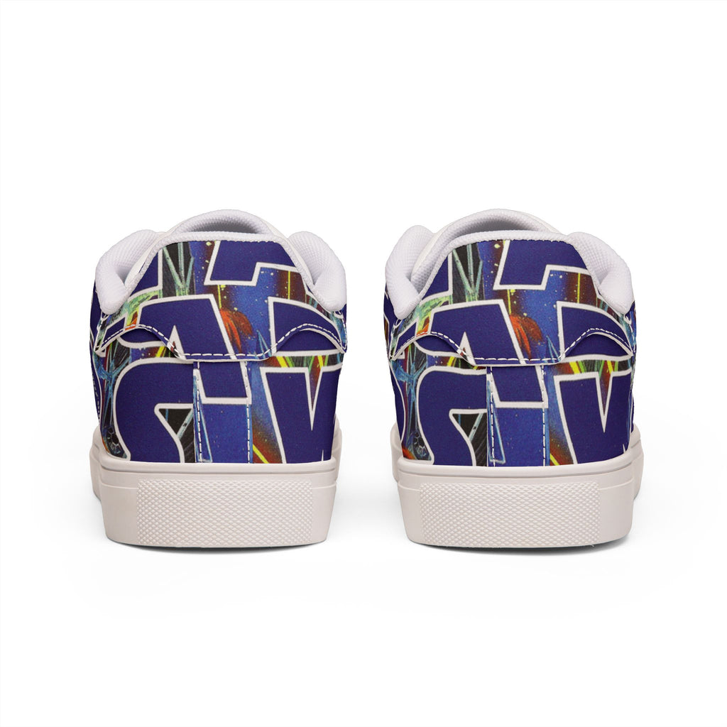 Low-Top Sneakers — Bold Blue 'STAR WARS 1 Comic Leather Sneakers for Men