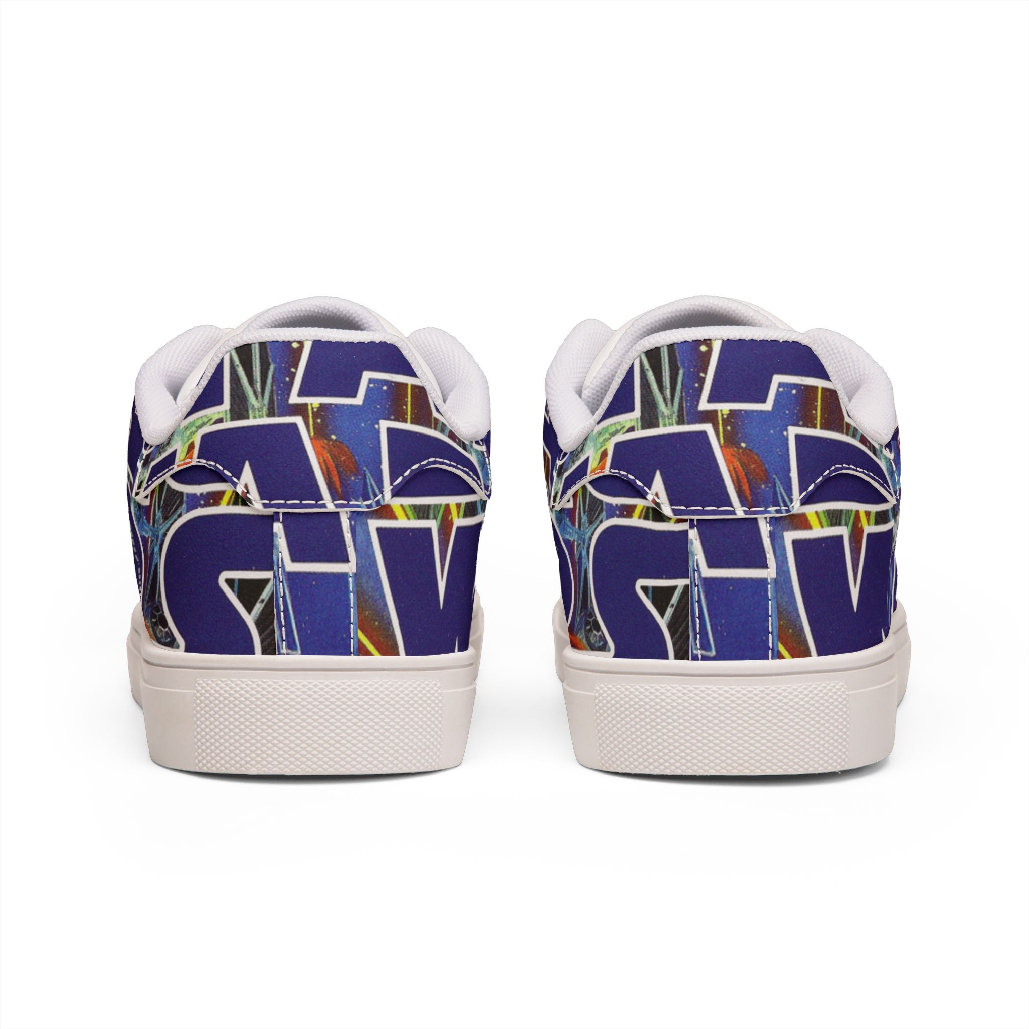Low-Top Sneakers — Bold Blue 'STAR WARS 1 Comic Leather Sneakers for Men