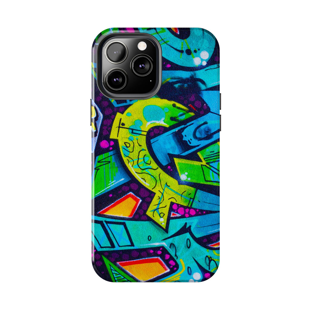 Vibrant Urban Tough Phone Case - Graffiti Design 1 for iPhones