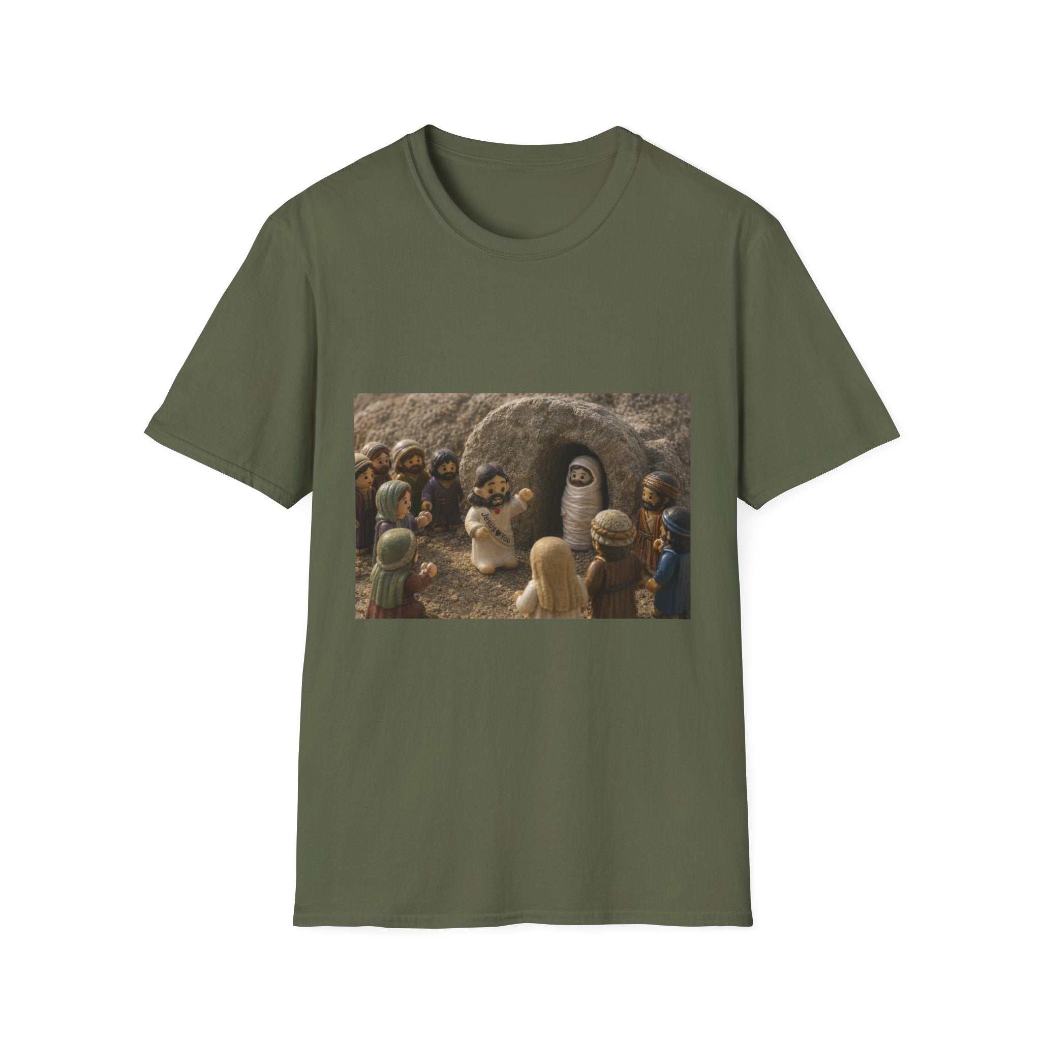 Tiny Jesus with Lazarus