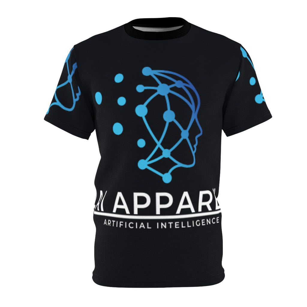Cyberpunk Unisex Cut & Sew Tee | Futuristic Graphic T-Shirt | Tech Lover Gift | AOP Tee for Festivals, Casual Wear