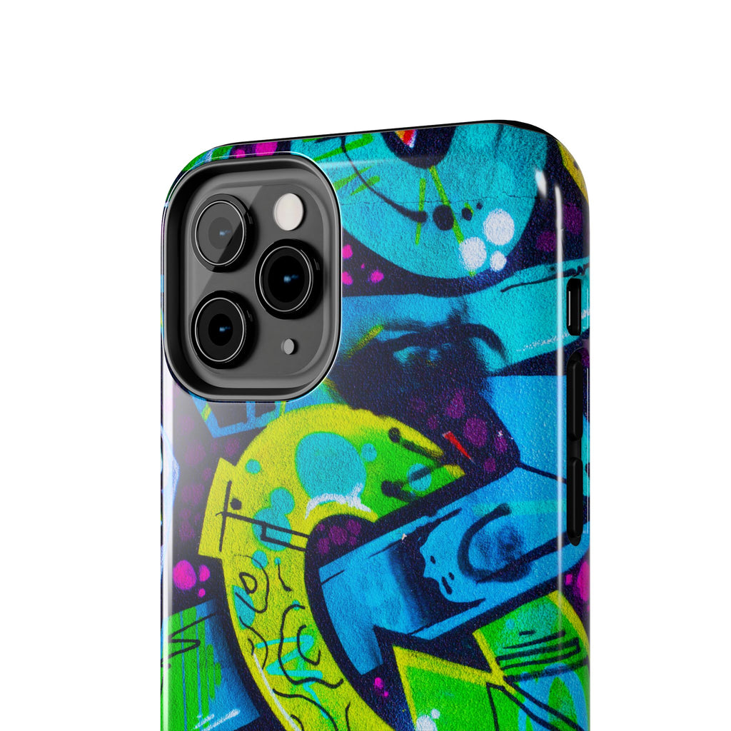 Vibrant Urban Tough Phone Case - Graffiti Design 1 for iPhones