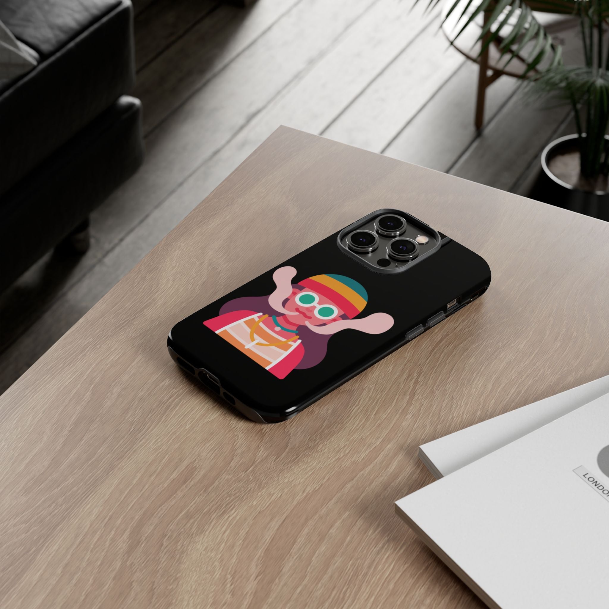 Black with Lil Stoner Tough Cases for iPhones