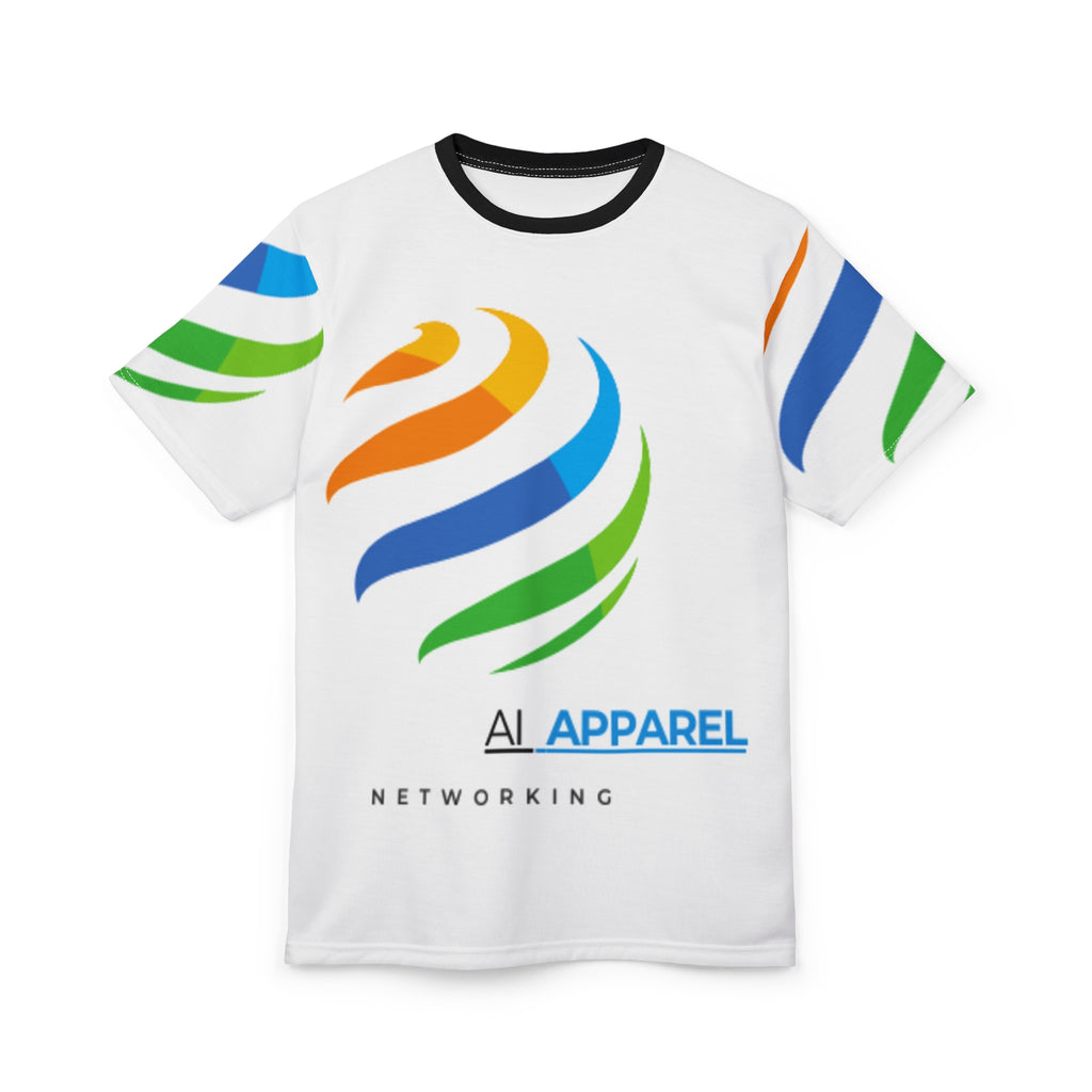 Cyberpunk Unisex Cut & Sew Tee | Futuristic Graphic T-Shirt | Tech Lover Gift | AOP Tee for Festivals, Casual Wear