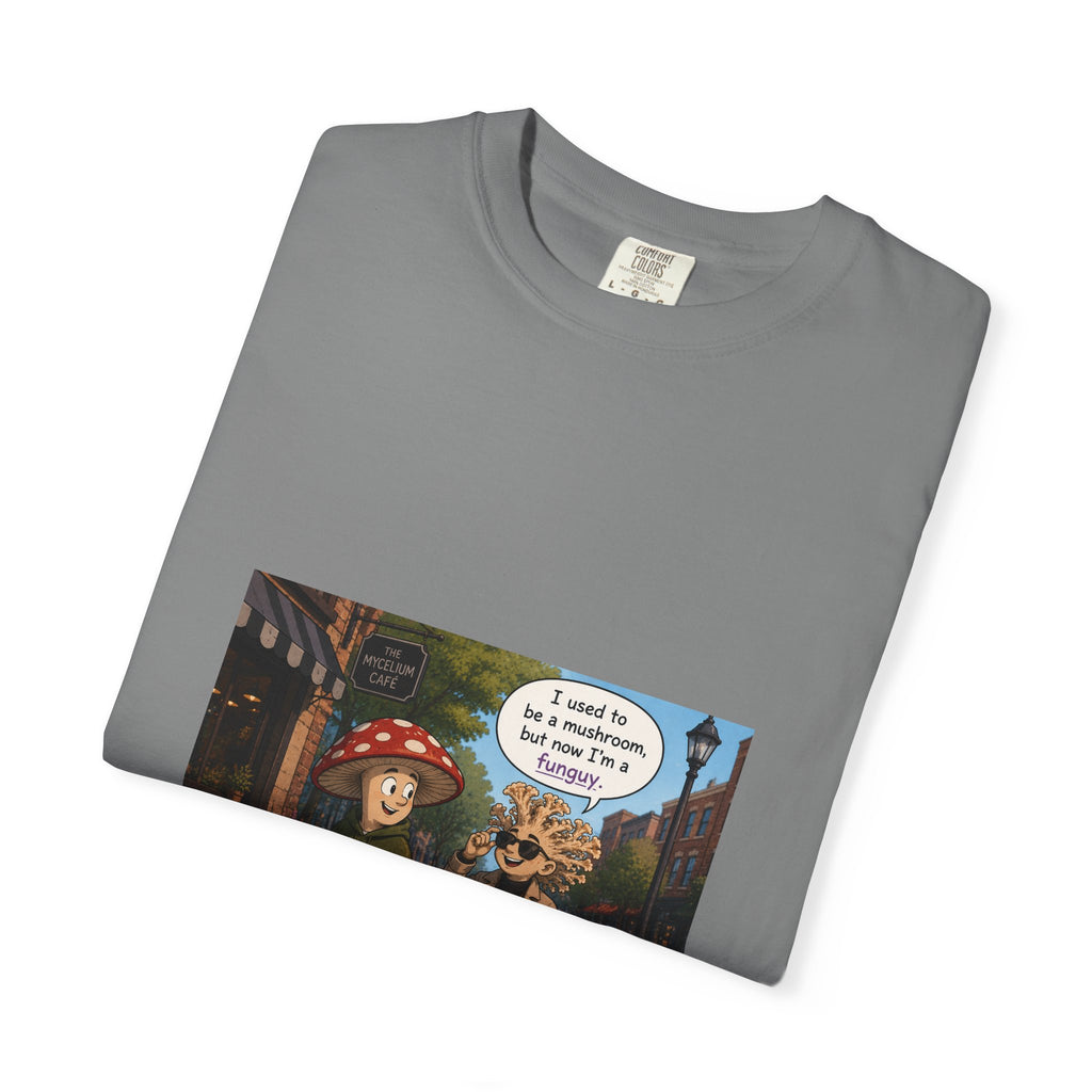 Mushroom to Funguy Graphic T-Shirt Mushroom - friends at the mycelium café Set 1