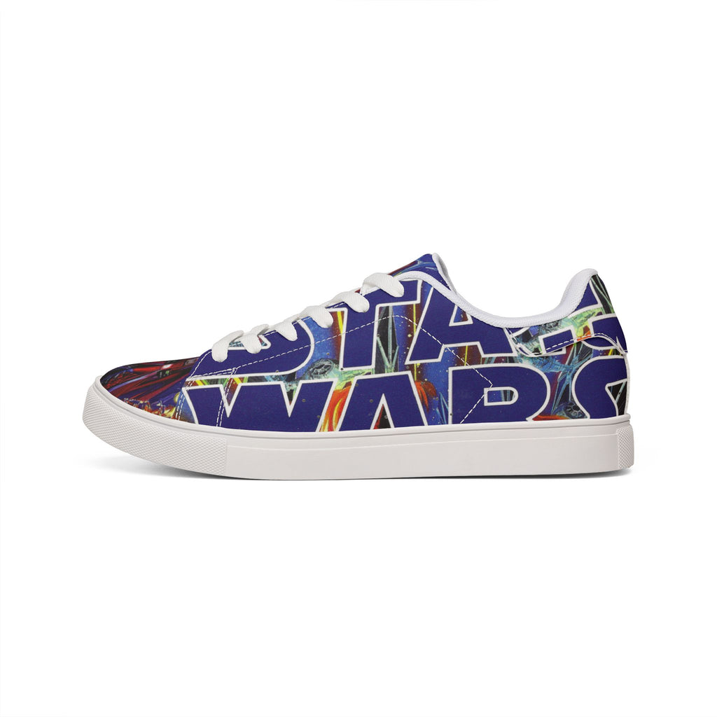 Low-Top Sneakers — Bold Blue 'STAR WARS 1 Comic Leather Sneakers for Men