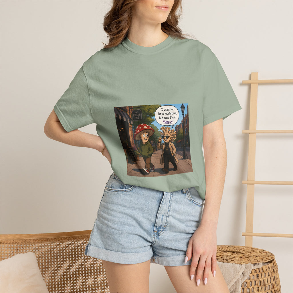 Mushroom to Funguy Graphic T-Shirt Mushroom - friends at the mycelium café Set 1