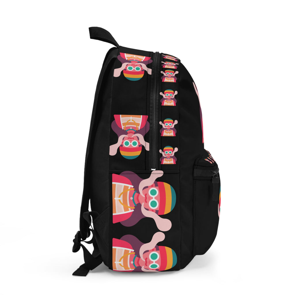 Colorful Stoner Backpack, Fun School Bag, Trendy Tote, Unique Gift for Students, Travel Companion, Playful Everyday Use