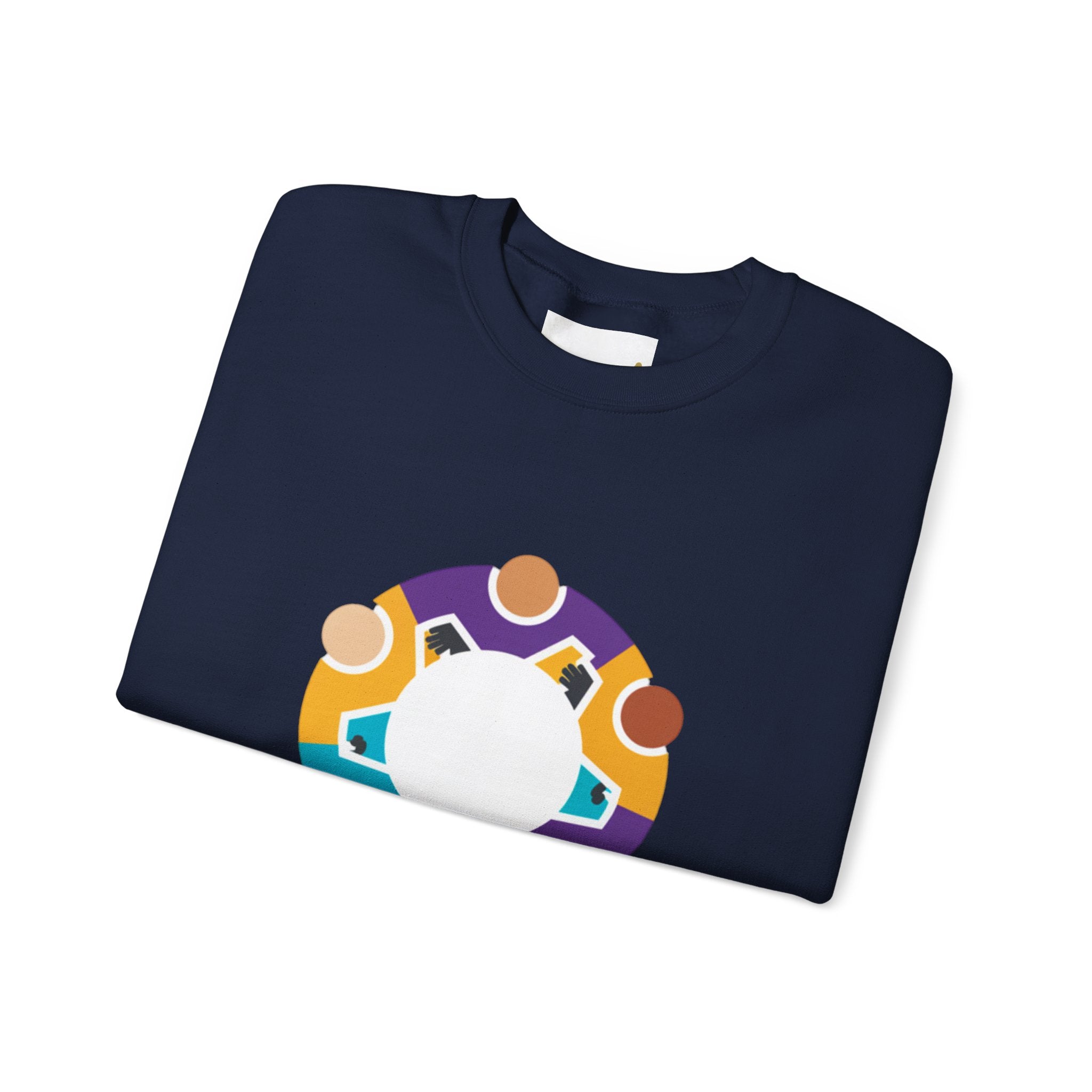 Solidarity Icon 'Together' Crewneck Sweatshirt | Equality Icon, Minimal Feminist Design