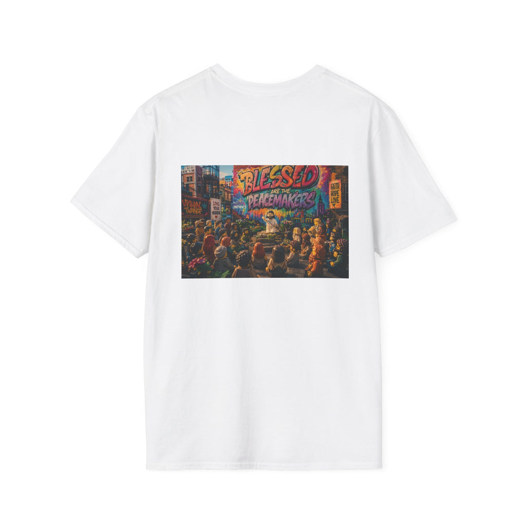 Tiny Jesus — "Blessed Are the Peacemakers" Urban Street Art Graphic Tee
