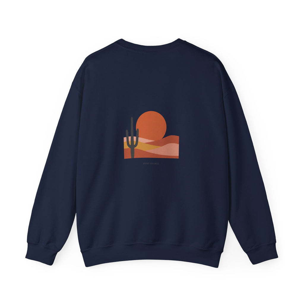 Desert Sunset Minimalist Mesa Sweatshirt | Southwestern adobe-inspired wall art