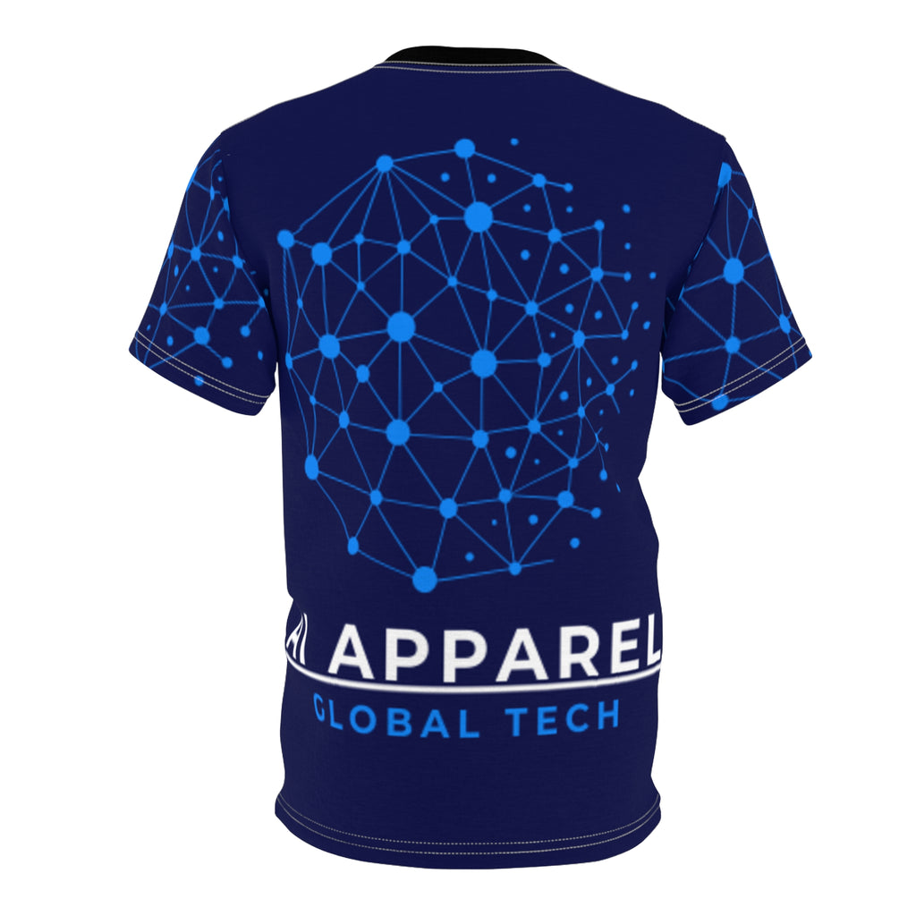Cyberpunk Unisex Cut & Sew Tee | Futuristic Graphic T-Shirt | Tech Lover Gift | AOP Tee for Festivals, Casual Wear
