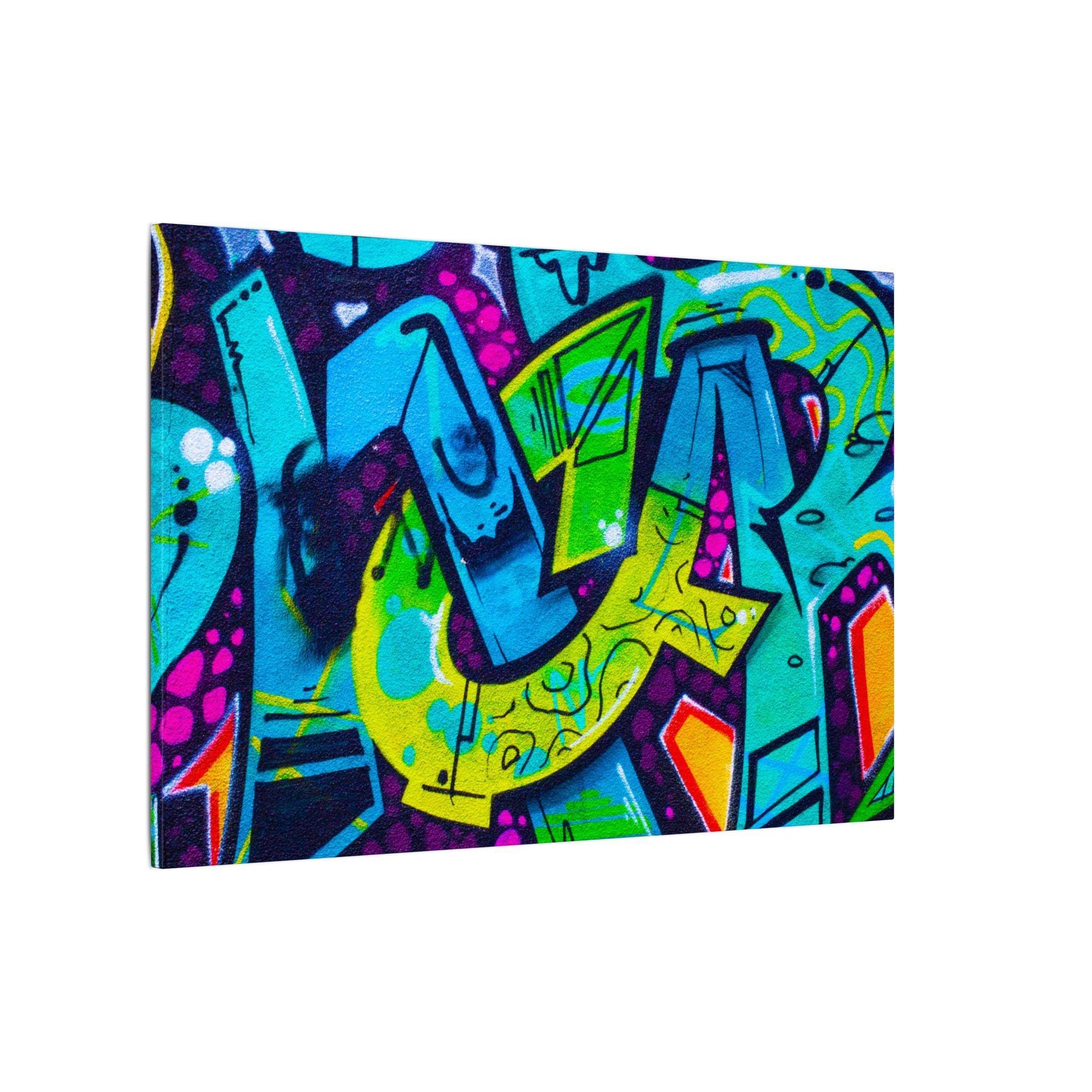 Graffiti Street Art Matte Canvas Print — Vibrant Urban Wall Art