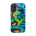 Vibrant Urban Tough Phone Case - Graffiti Design 1 for iPhones