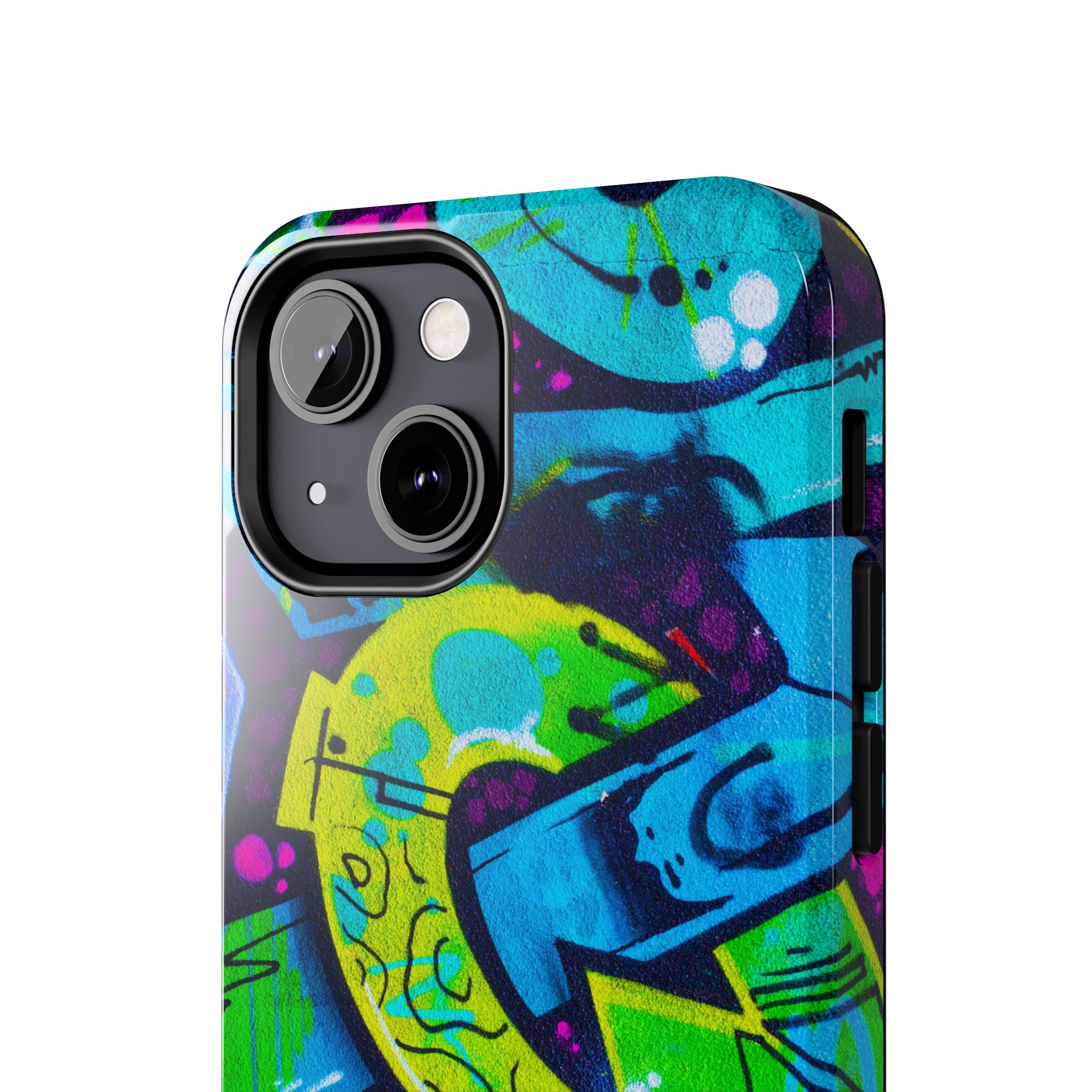 Vibrant Urban Tough Phone Case - Graffiti Design 1 for iPhones