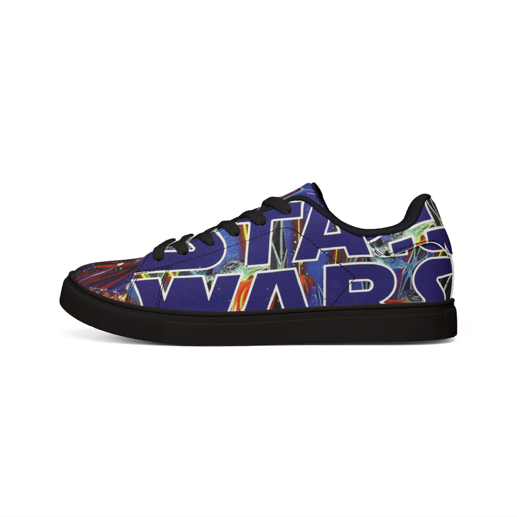 Low-Top Sneakers — Bold Blue 'STAR WARS 1 Comic Leather Sneakers for Men