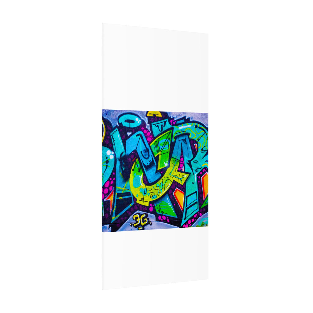 Graffiti Street Art Matte Canvas Print — Vibrant Urban Wall Art