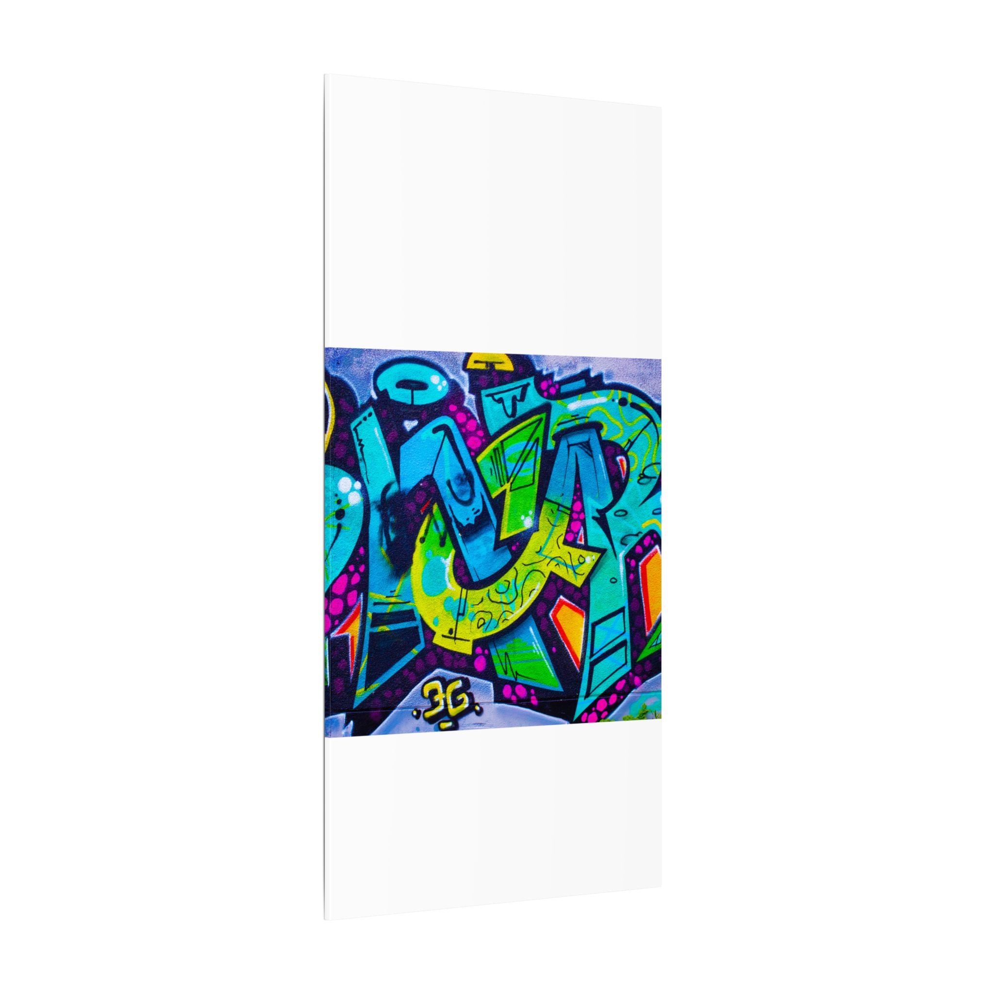 Graffiti Street Art Matte Canvas Print — Vibrant Urban Wall Art