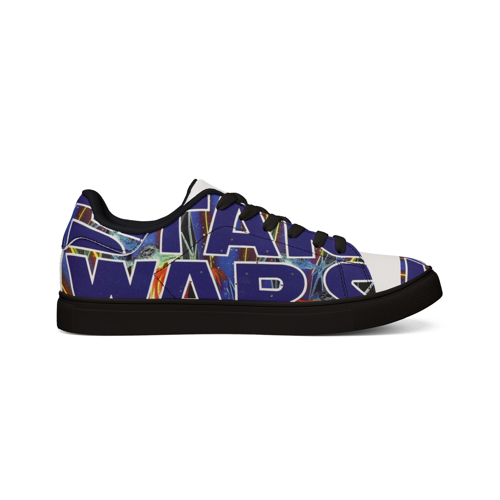 Low-Top Sneakers — Bold Blue 'STAR WARS 1 Comic Leather Sneakers for Men