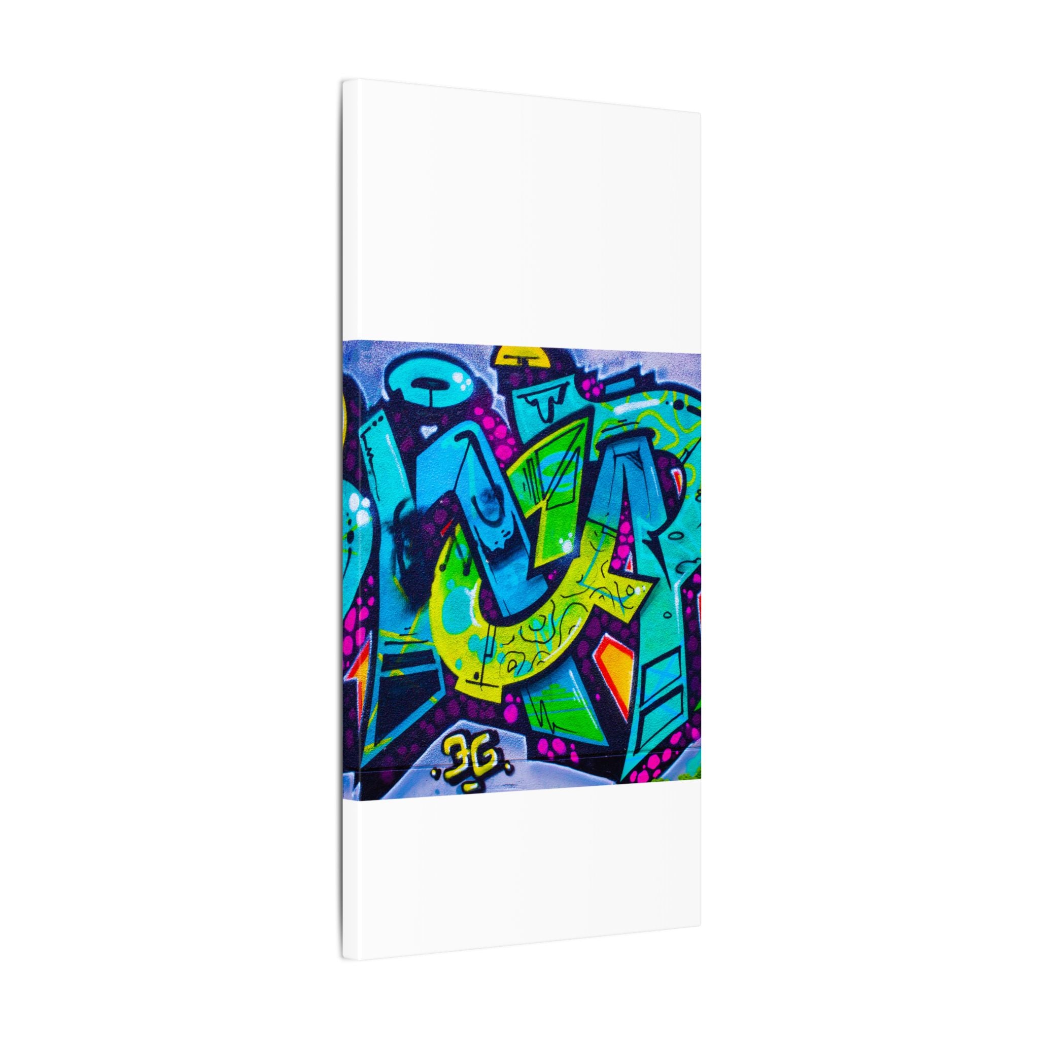 Graffiti Street Art Matte Canvas Print — Vibrant Urban Wall Art