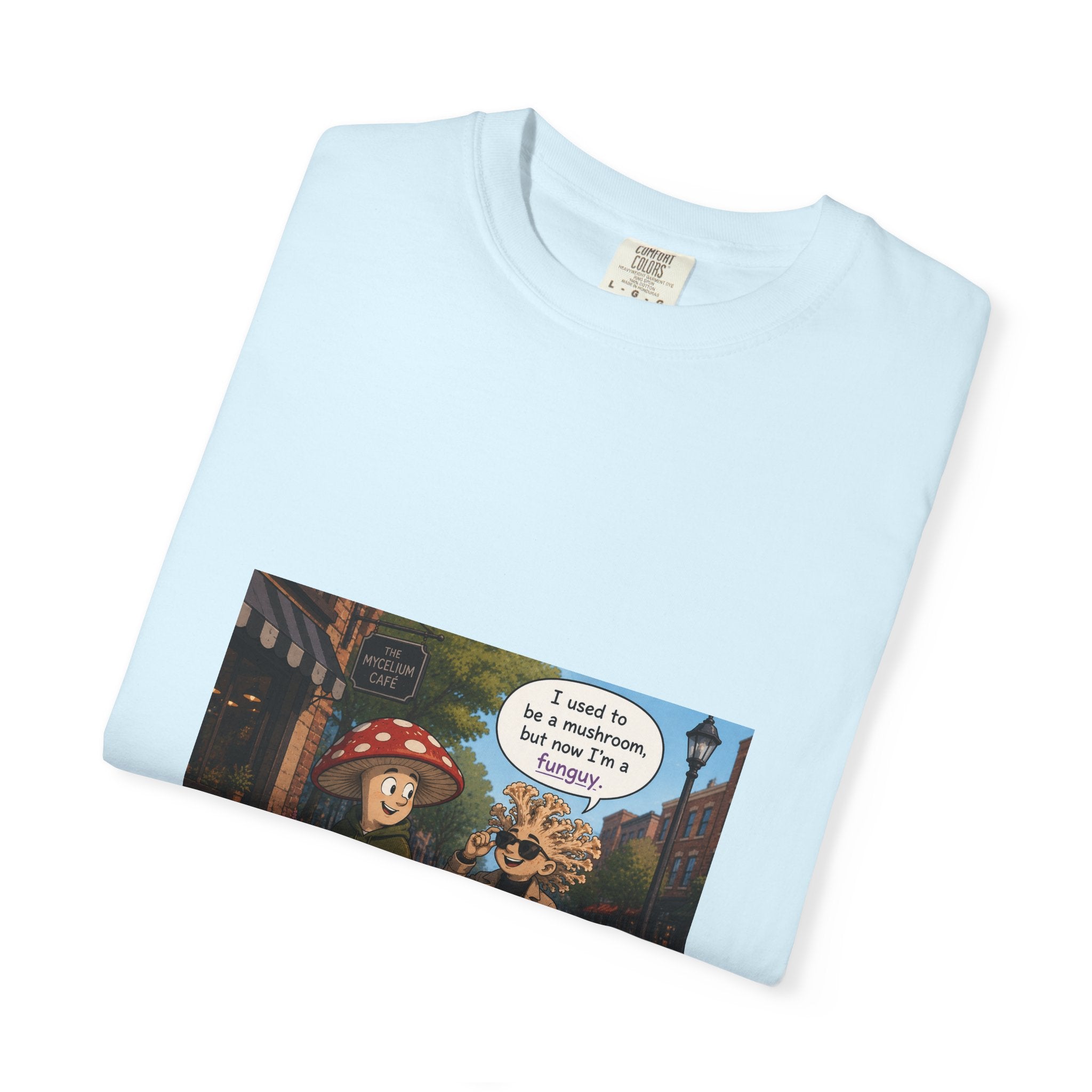 Mushroom to Funguy Graphic T-Shirt Mushroom - friends at the mycelium café Set 1