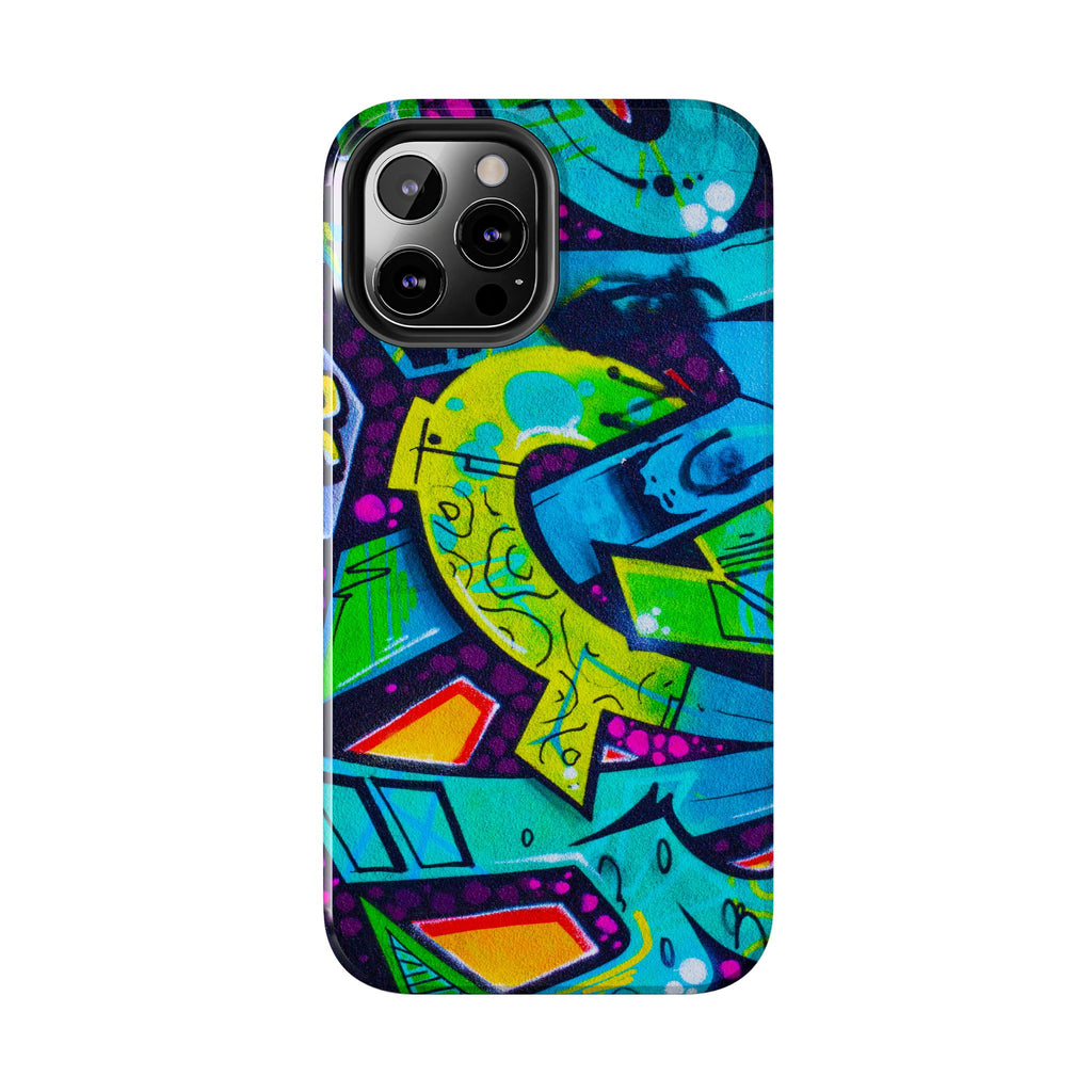 Vibrant Urban Tough Phone Case - Graffiti Design 1 for iPhones