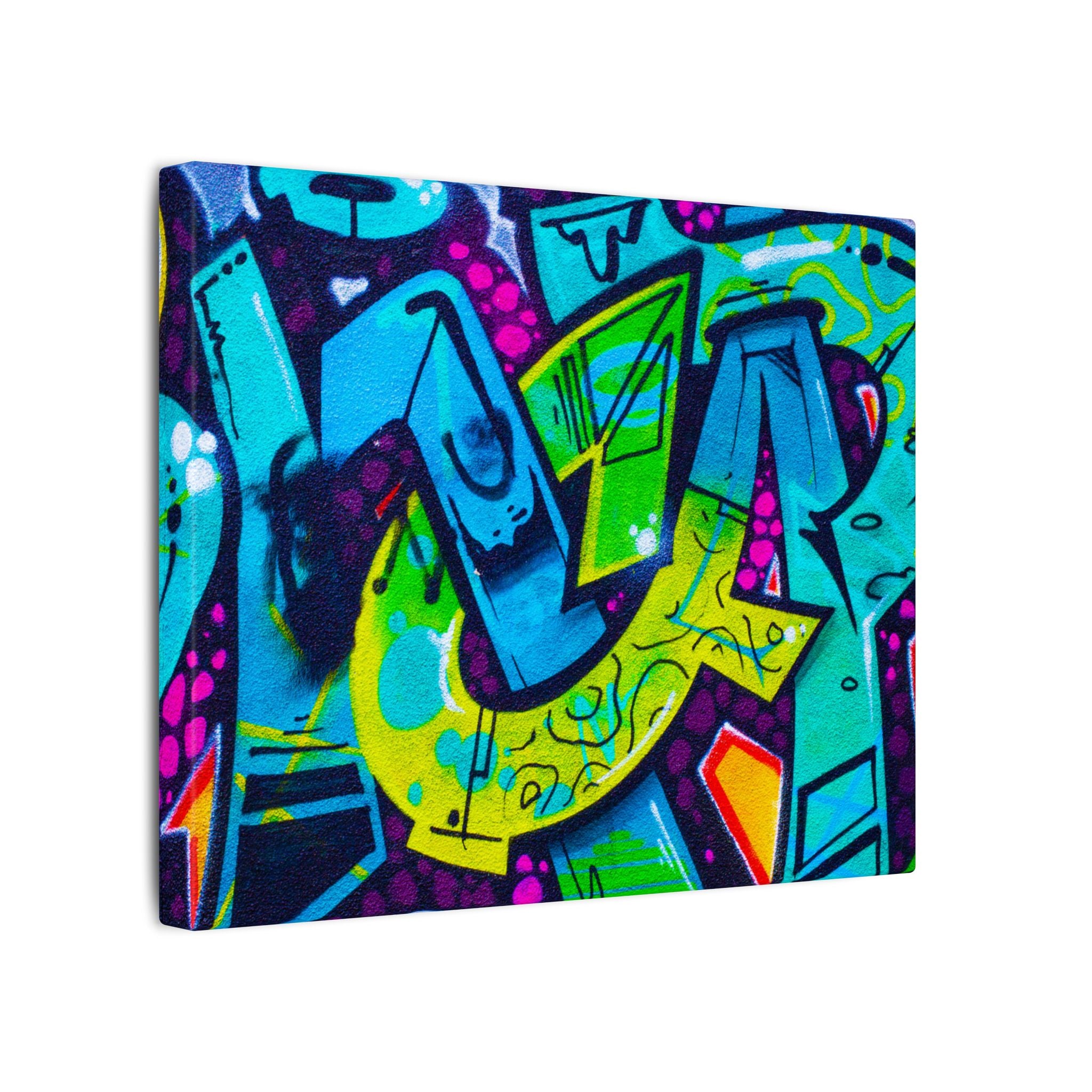 Graffiti Street Art Matte Canvas Print — Vibrant Urban Wall Art