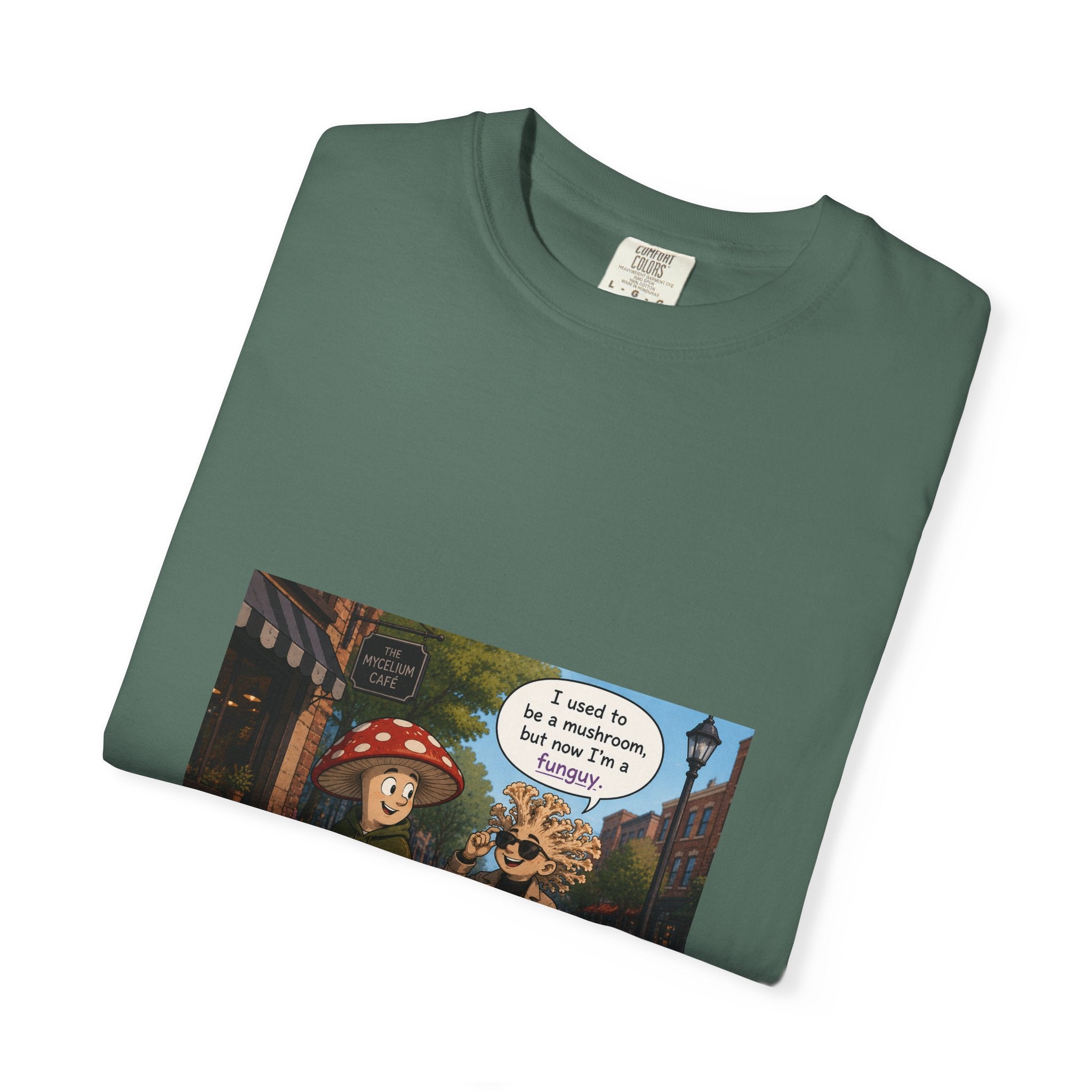 Mushroom to Funguy Graphic T-Shirt Mushroom - friends at the mycelium café Set 1